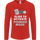 Christian Pioneer Mode Funny Christianity Mens Long Sleeve T-Shirt Red