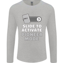 Christian Pioneer Mode Funny Christianity Mens Long Sleeve T-Shirt Sports Grey