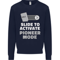 Christian Pioneer Mode Funny Christianity Mens Sweatshirt Jumper Navy Blue
