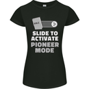 Christian Pioneer Mode Funny Christianity Womens Petite Cut T-Shirt Black