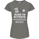 Christian Pioneer Mode Funny Christianity Womens Petite Cut T-Shirt Charcoal