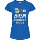 Christian Pioneer Mode Funny Christianity Womens Petite Cut T-Shirt Royal Blue