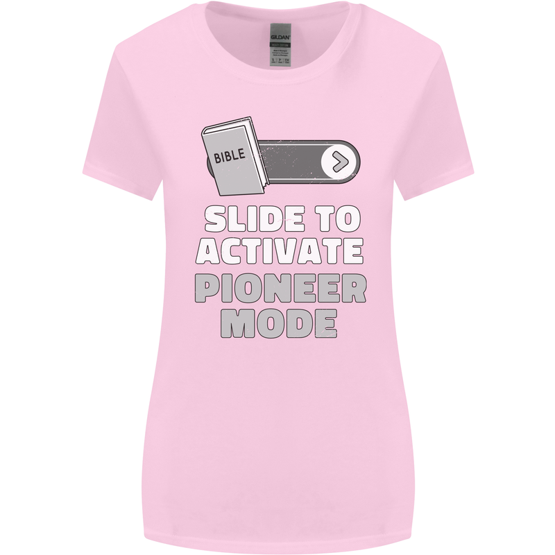 Christian Pioneer Mode Funny Christianity Womens Wider Cut T-Shirt Light Pink