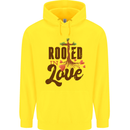 Christian Rooted in Love Christianity Jesus Childrens Kids Hoodie Yellow
