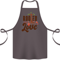 Christian Rooted in Love Christianity Jesus Cotton Apron 100% Organic Dark Grey