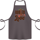 Christian Rooted in Love Christianity Jesus Cotton Apron 100% Organic Dark Grey