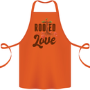 Christian Rooted in Love Christianity Jesus Cotton Apron 100% Organic Orange