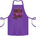 Christian Rooted in Love Christianity Jesus Cotton Apron 100% Organic Purple