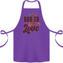Christian Rooted in Love Christianity Jesus Cotton Apron 100% Organic Purple