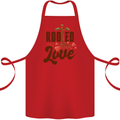 Christian Rooted in Love Christianity Jesus Cotton Apron 100% Organic Red