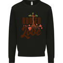 Christian Rooted in Love Christianity Jesus Kids Sweatshirt Jumper Black
