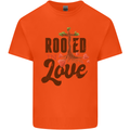 Christian Rooted in Love Christianity Jesus Kids T-Shirt Childrens Orange