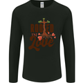 Christian Rooted in Love Christianity Jesus Mens Long Sleeve T-Shirt Black