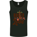 Christian Rooted in Love Christianity Jesus Mens Vest Tank Top Black