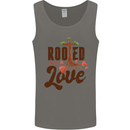 Christian Rooted in Love Christianity Jesus Mens Vest Tank Top Charcoal