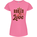 Christian Rooted in Love Christianity Jesus Womens Petite Cut T-Shirt Azalea