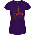 Christian Rooted in Love Christianity Jesus Womens Petite Cut T-Shirt Purple
