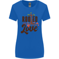Christian Rooted in Love Christianity Jesus Womens Wider Cut T-Shirt Royal Blue