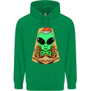 Christmas Alien UFO Santa Space Ship Funny Childrens Kids Hoodie Irish Green