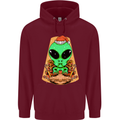Christmas Alien UFO Santa Space Ship Funny Childrens Kids Hoodie Maroon