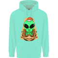 Christmas Alien UFO Santa Space Ship Funny Childrens Kids Hoodie Peppermint