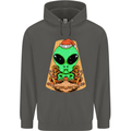 Christmas Alien UFO Santa Space Ship Funny Childrens Kids Hoodie Storm Grey
