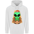 Christmas Alien UFO Santa Space Ship Funny Childrens Kids Hoodie White