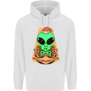 Christmas Alien UFO Santa Space Ship Funny Childrens Kids Hoodie White
