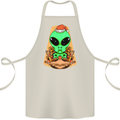 Christmas Alien UFO Santa Space Ship Funny Cotton Apron 100% Organic Natural
