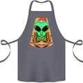 Christmas Alien UFO Santa Space Ship Funny Cotton Apron 100% Organic Steel