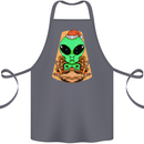 Christmas Alien UFO Santa Space Ship Funny Cotton Apron 100% Organic Steel