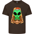 Christmas Alien UFO Santa Space Ship Funny Kids T-Shirt Childrens Chocolate