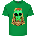 Christmas Alien UFO Santa Space Ship Funny Kids T-Shirt Childrens Irish Green