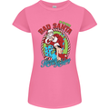 Christmas Bad Santa Funny Xmas Womens Petite Cut T-Shirt Azalea