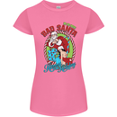 Christmas Bad Santa Funny Xmas Womens Petite Cut T-Shirt Azalea