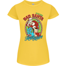 Christmas Bad Santa Funny Xmas Womens Petite Cut T-Shirt Yellow