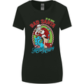 Christmas Bad Santa Funny Xmas Womens Wider Cut T-Shirt Black
