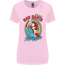 Christmas Bad Santa Funny Xmas Womens Wider Cut T-Shirt Light Pink