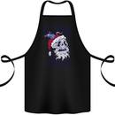 Christmas Bah Humbug Skull Scrouge Cotton Apron 100% Organic Black