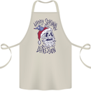Christmas Bah Humbug Skull Scrouge Cotton Apron 100% Organic Natural