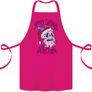 Christmas Bah Humbug Skull Scrouge Cotton Apron 100% Organic Pink