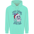 Christmas Bah Humbug Skull Scrouge Mens 80% Cotton Hoodie Peppermint