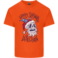 Christmas Bah Humbug Skull Scrouge Mens Cotton T-Shirt Tee Top Orange