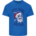 Christmas Bah Humbug Skull Scrouge Mens Cotton T-Shirt Tee Top Royal Blue