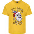Christmas Bah Humbug Skull Scrouge Mens Cotton T-Shirt Tee Top Yellow