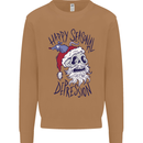 Christmas Bah Humbug Skull Scrouge Mens Sweatshirt Jumper Caramel Latte