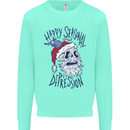 Christmas Bah Humbug Skull Scrouge Mens Sweatshirt Jumper Peppermint