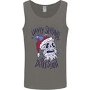 Christmas Bah Humbug Skull Scrouge Mens Vest Tank Top Charcoal