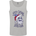 Christmas Bah Humbug Skull Scrouge Mens Vest Tank Top Sports Grey