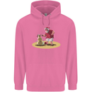 Christmas Beach Santa Clause & Snowman Mens 80% Cotton Hoodie Azelea